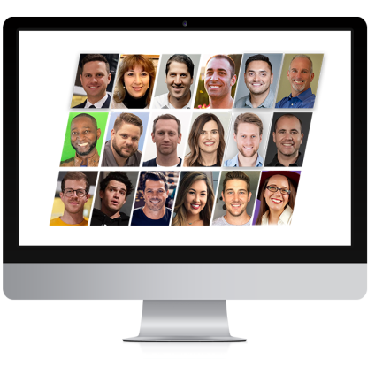 Expert mentors montage illustration